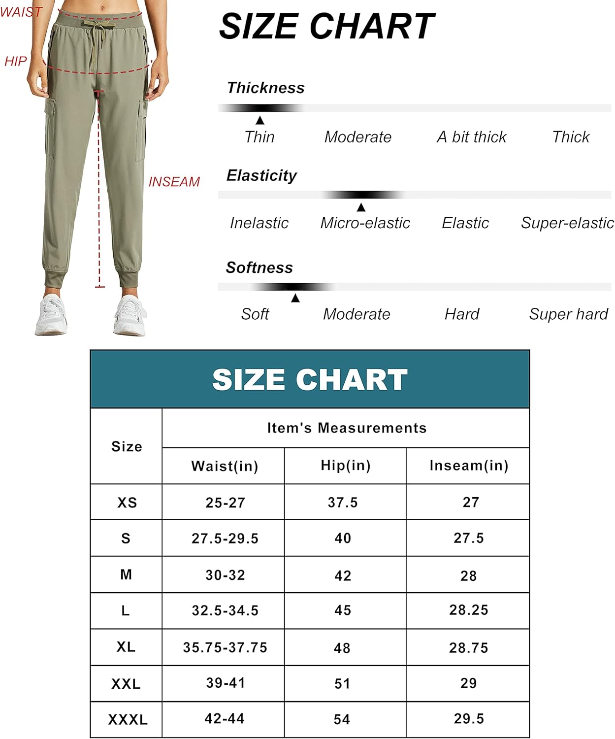 Athena Apparel® Women's Lightweight Cargo Sweatpants