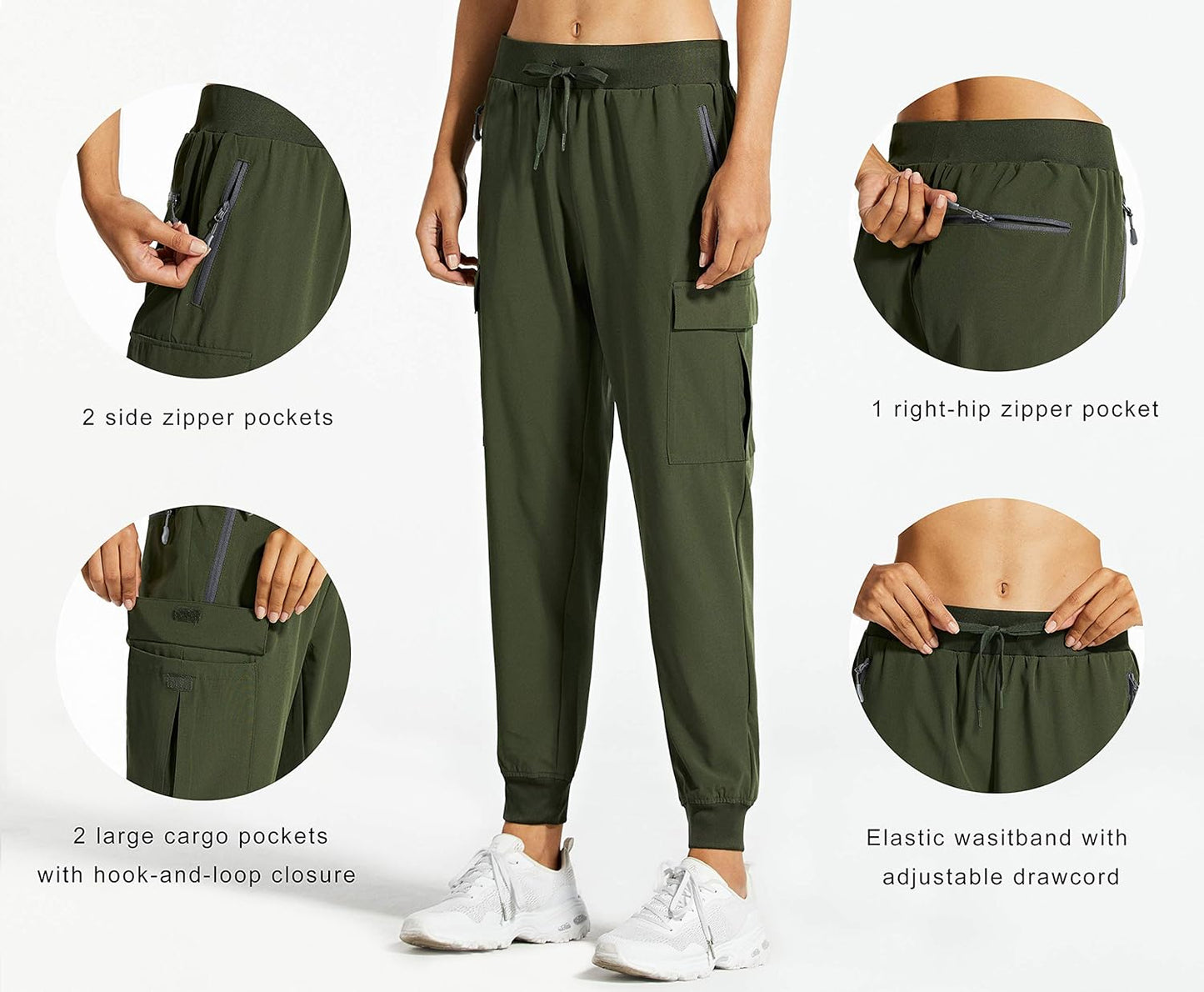 Athena Apparel® Women's Lightweight Cargo Sweatpants